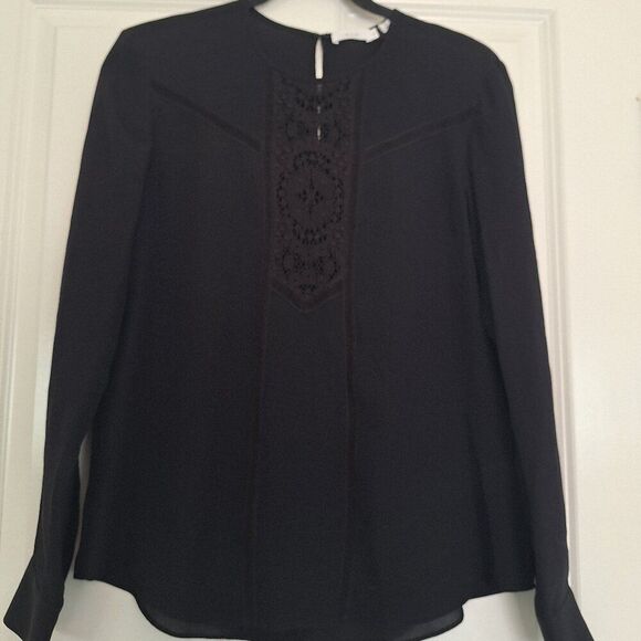 A.L.C  Black Silk Top size 4 - Picture 1 of 6